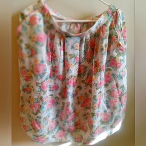 Vintage 70s flower skirt with pockets